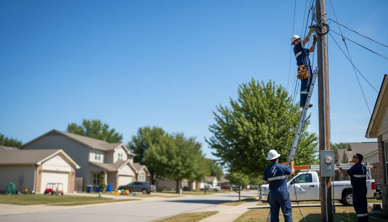Residential electrician providing installation services in Hammondsville, OH